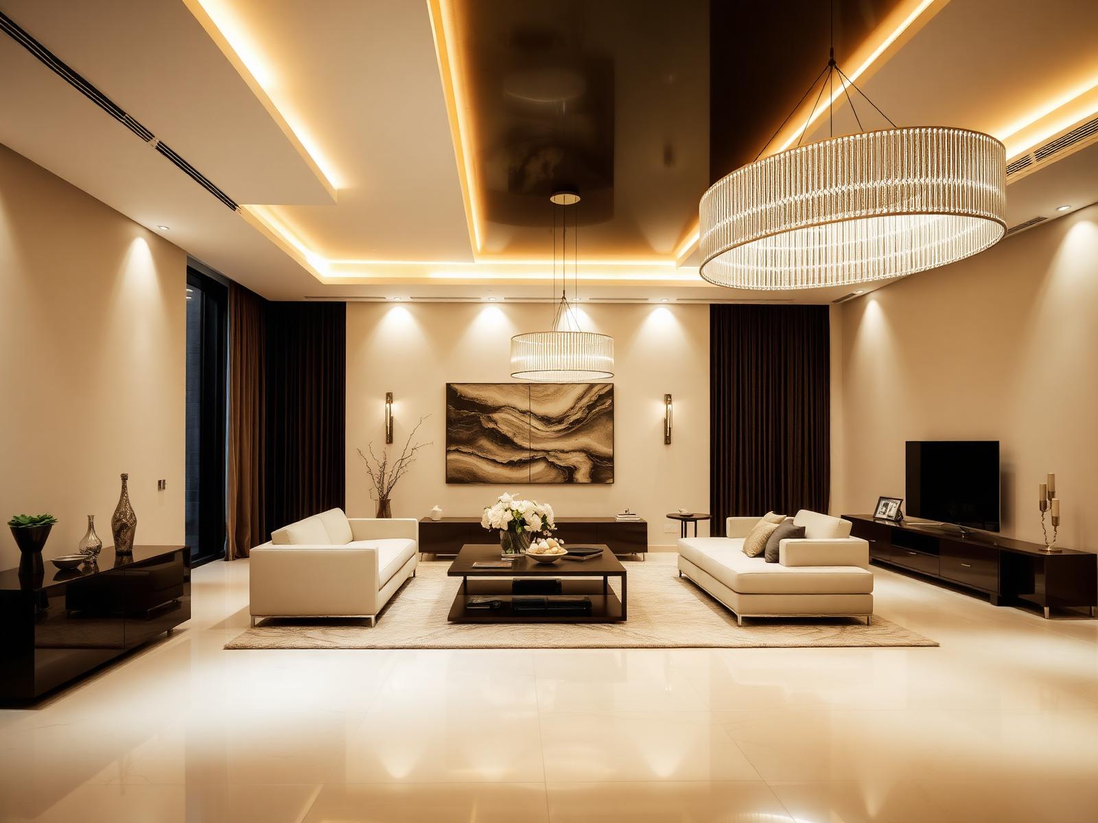 Éclairage intérieur salon